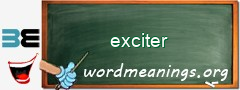 WordMeaning blackboard for exciter